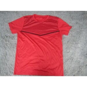 Zyia Active Shirt Mens XL Red Short Sleeve‎ Athletic Stretch Crew Neck
